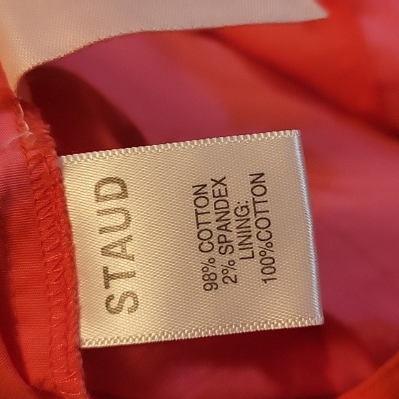 STAUD Georgia Tropical Romper Orange / Pink - Picture 9 of 9